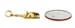 Lataa kuva Galleria-katseluun, 14k Yellow Gold Cheese Board with Knife Pendant Charm

