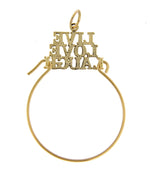 Afbeelding in Gallery-weergave laden, 10K Yellow Gold Live Love Laugh Charm Holder Pendant
