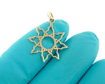 Load image into Gallery viewer, 14k Yellow Gold Sun Celestial Pendant Charm
