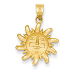 Загрузить изображение в средство просмотра галереи, 14k Yellow Gold Celestial Sun Pendant Charm
