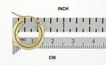Carregar imagem no visualizador da galeria, 14K Yellow Gold 15mm x 3mm Classic Round Hoop Earrings
