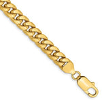 Load image into Gallery viewer, 14k Yellow Gold 7.3mm Miami Cuban Link Bracelet Anklet Choker Necklace Pendant Chain
