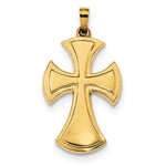 Charger l&#39;image dans la galerie, 14k Yellow Gold Latin Cross Pendant Charm

