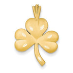 Carica l&#39;immagine nel visualizzatore di Gallery, 14k Yellow Gold Celtic Shamrock Clover Pendant Charm
