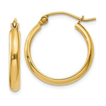 Carica l&#39;immagine nel visualizzatore di Gallery, 14K Yellow Gold 18mmx2.75mm Classic Round Hoop Earrings
