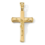 画像をギャラリービューアに読み込む, 14k Yellow Gold Cross Crucifix Pendant Charm

