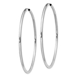 Load image into Gallery viewer, 14K White Gold 50mm x 2mm Round Endless Hoop Earrings
