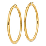 Загрузить изображение в средство просмотра галереи, 14K Yellow Gold Large Classic Round Hoop Earrings 65mmx4mm
