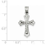 Φόρτωση εικόνας στο εργαλείο προβολής Συλλογής, 14k White Gold Crucifix Cross Hollow Pendant Charm
