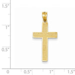 將圖片載入圖庫檢視器 14k Yellow Gold Latin Cross Pendant Charm
