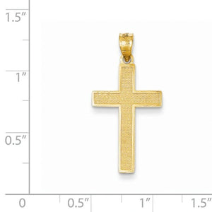 14k Yellow Gold Latin Cross Pendant Charm