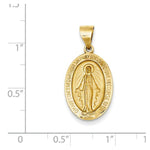 Afbeelding in Gallery-weergave laden, 14k Yellow Gold Blessed Virgin Mary Miraculous Medal Pendant Charm
