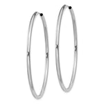 Load image into Gallery viewer, 14K White Gold 45mm x 2mm Round Endless Hoop Earrings
