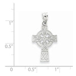 Carregar imagem no visualizador da galeria, 14k White Gold Celtic Cross Pendant Charm
