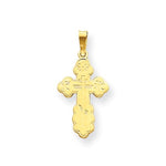 画像をギャラリービューアに読み込む, 14k Yellow Gold Crucifix Eastern Orthodox Cross Pendant Charm
