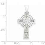 Загрузить изображение в средство просмотра галереи, 14k White Gold Celtic Cross Pendant Charm
