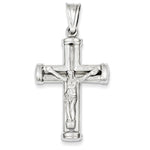 Load image into Gallery viewer, 14k White Gold Crucifix Cross Hollow Pendant Charm
