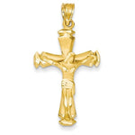 Load image into Gallery viewer, 14k Yellow Gold Cross Crucifix Pendant Charm
