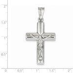 Kép betöltése a galériamegjelenítőbe: 14k White Gold Crucifix Cross Hollow Pendant Charm
