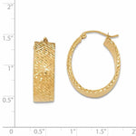 Load image into Gallery viewer, 14K Yellow Gold Modern Contemporary Oval Hoop Earrings
