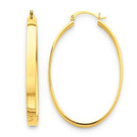 Lade das Bild in den Galerie-Viewer, 14k Yellow Gold Classic Large Oval Hoop Earrings
