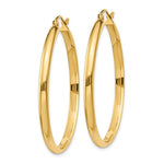 Załaduj obraz do przeglądarki galerii, 14K Yellow Gold 35mmx2.75mm Classic Round Hoop Earrings
