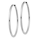 Load image into Gallery viewer, 14K White Gold 40mm x 2mm Round Endless Hoop Earrings
