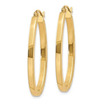 Carica l&#39;immagine nel visualizzatore di Gallery, 14k Yellow Gold 30mm x 17mm x 2mm Oval Hoop Earrings
