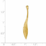 Carregar imagem no visualizador da galeria, 14k Yellow Gold Leaf Pendant Charm
