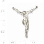 Load image into Gallery viewer, 14k White Gold Corpus Jesus Christ Chain Slide Pendant Charm
