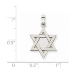 Load image into Gallery viewer, 14k White Gold Star of David Pendant Charm
