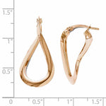 Load image into Gallery viewer, 14K Rose Gold Modern Classic Twisted Hoop Earrings
