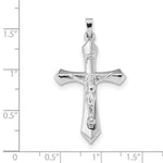 Загрузить изображение в средство просмотра галереи, 14k White Gold INRI Crucifix Cross Pendant Charm
