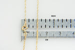 Lataa kuva Galleria-katseluun, 14k Yellow Gold 0.95mm Cable Rope Necklace Pendant Chain

