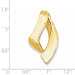 Indlæs billede til gallerivisning 14k Yellow Gold Freeform Omega Slide Chain Pendant Charm
