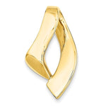 將圖片載入圖庫檢視器 14k Yellow Gold Freeform Omega Slide Chain Pendant Charm
