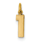Φόρτωση εικόνας στο εργαλείο προβολής Συλλογής, 14k Yellow Gold Number 1 One Pendant Charm
