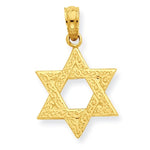 Загрузить изображение в средство просмотра галереи, 14k Yellow Gold Star of David Pendant Charm
