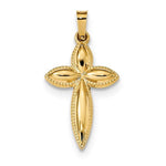 Load image into Gallery viewer, 14k Yellow Gold Passion Cross Hollow Pendant Charm
