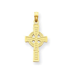Charger l&#39;image dans la galerie, 14k Yellow Gold Celtic Cross Pendant Charm
