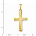 Lade das Bild in den Galerie-Viewer, 14k Yellow Gold Latin Cross Pendant Charm - [cklinternational]
