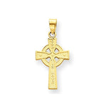 Cargar imagen en el visor de la galería, 14k Yellow Gold Celtic Cross Pendant Charm

