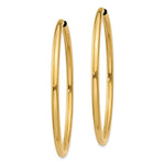 Load image into Gallery viewer, 14K Yellow Gold 55mmx2.75mm Large Endless Round Hoop Earrings

