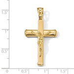 Загрузить изображение в средство просмотра галереи, 14k Yellow Gold Cross Crucifix Pendant Charm
