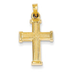 Load image into Gallery viewer, 14k Yellow Gold Cross Hollow Pendant Charm
