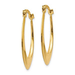 Load image into Gallery viewer, 14k Yellow Gold Classic Oval Tube Hoop Earrings
