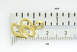 Kép betöltése a galériamegjelenítőbe: 10K Yellow Gold Script Initial Letter G Cursive Alphabet Pendant Charm
