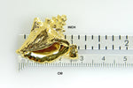 Carregar imagem no visualizador da galeria, 14k Yellow Gold Large Conch Shell Seashell 3D Pendant Charm
