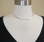 Carregar imagem no visualizador da galeria, Sterling Silver 5.25mm Herringbone Bracelet Anklet Choker Necklace Pendant Chain
