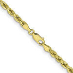 Carica l&#39;immagine nel visualizzatore di Gallery, 10k Yellow Gold 3.75mm Diamond Cut Rope Bracelet Anklet Choker Necklace Pendant Chain

